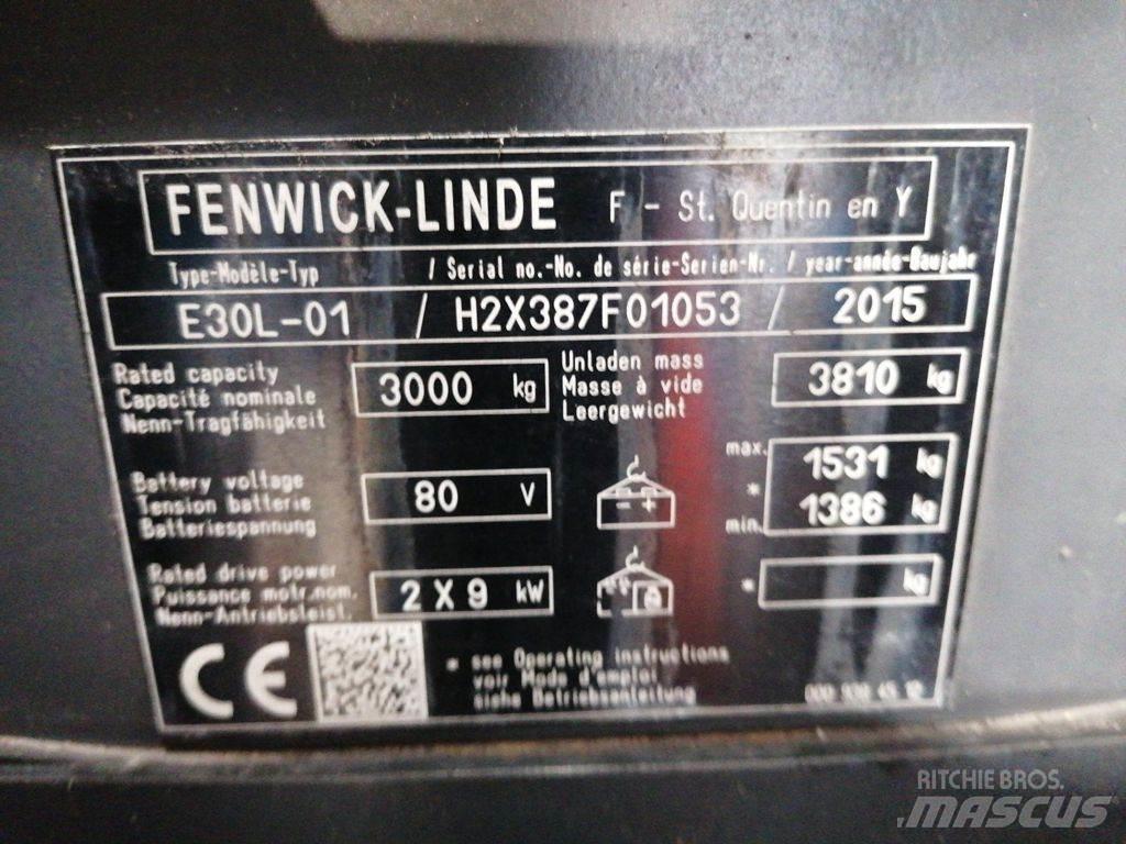 Linde E30L-01 Elektrikli forkliftler