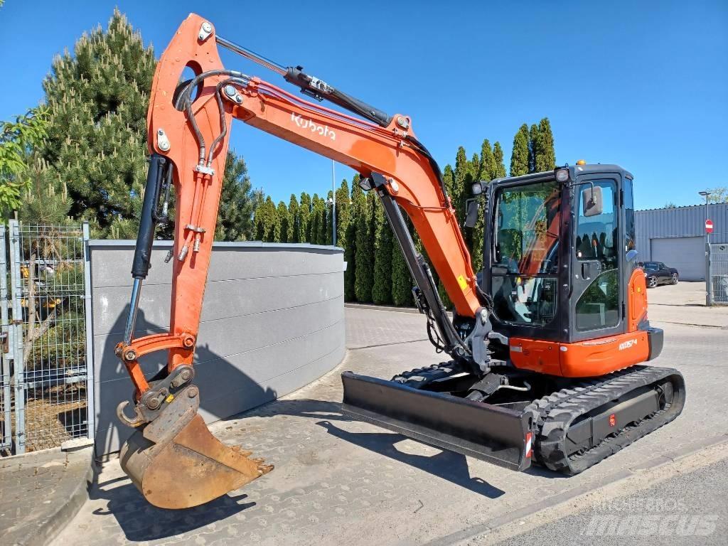 Kubota KX 057-4 Mini ekskavatörler, 7 tona dek