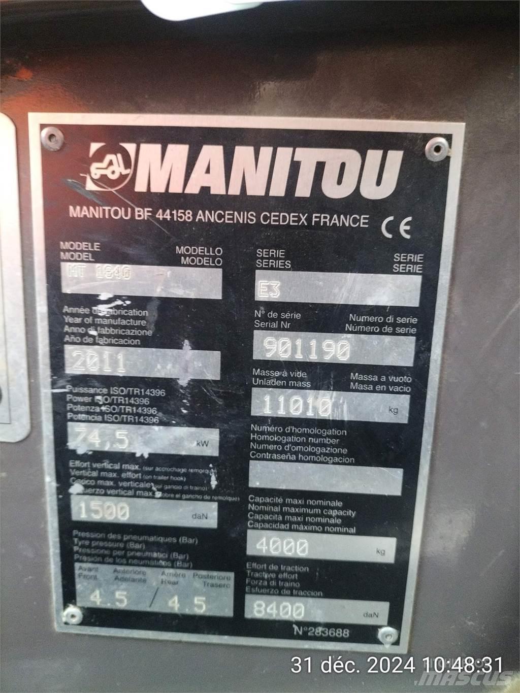 Manitou 1840MT Teleskopik yükleyiciler