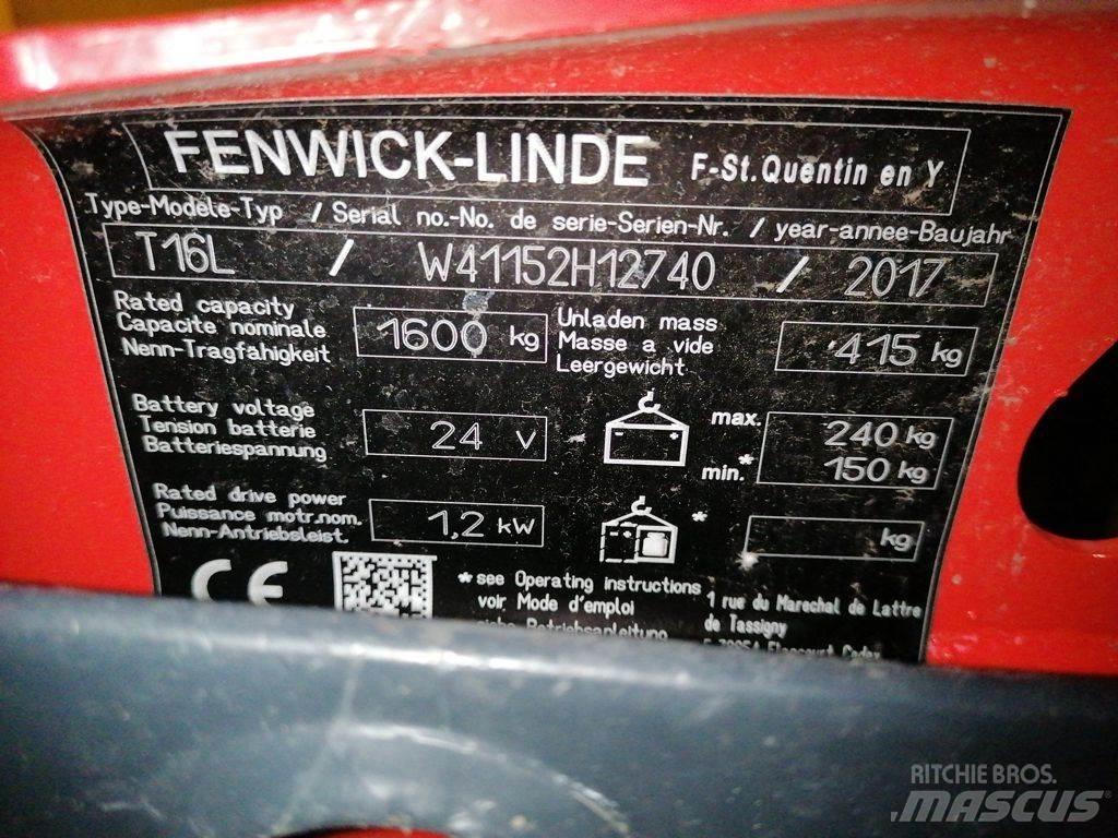 Linde T16L Düsük seviye kaldirici