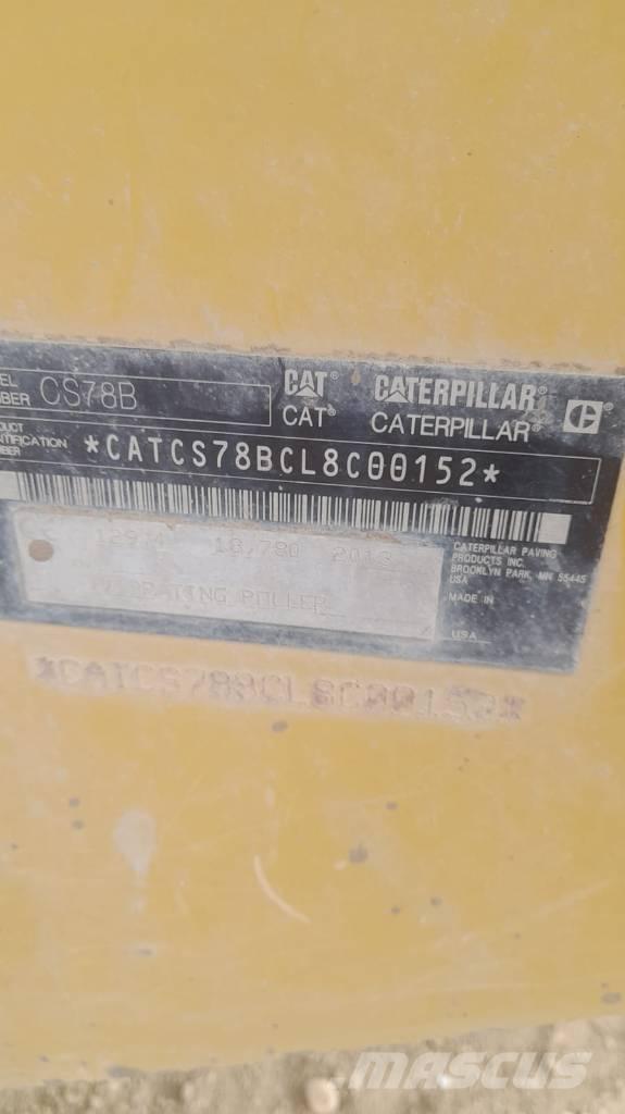 CAT CS 78 B Tek tamburlu silindirler
