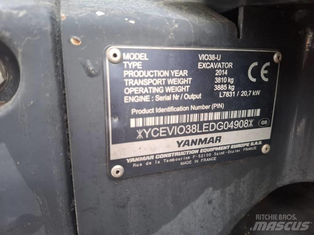 Yanmar Vio 38-U Mini ekskavatörler, 7 tona dek
