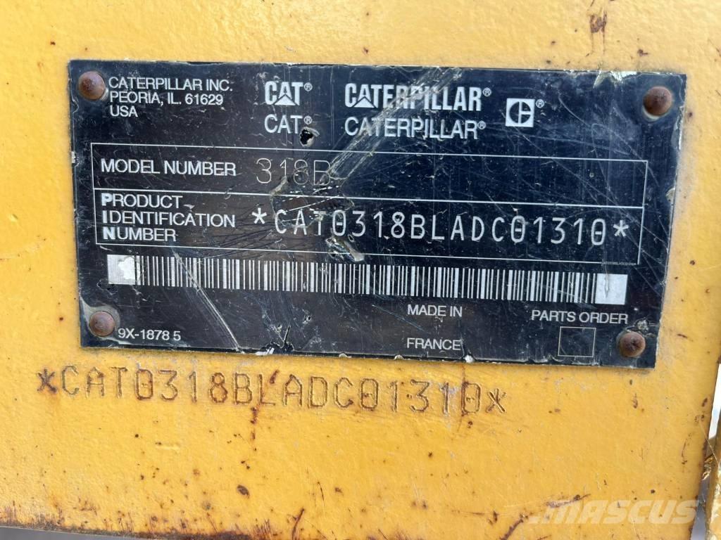 CAT 318 B L Paletli ekskavatörler
