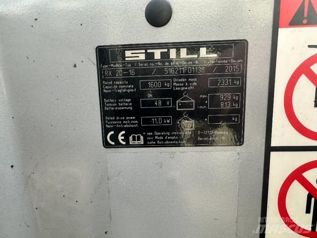 Still RX20-15 Elektrikli forkliftler