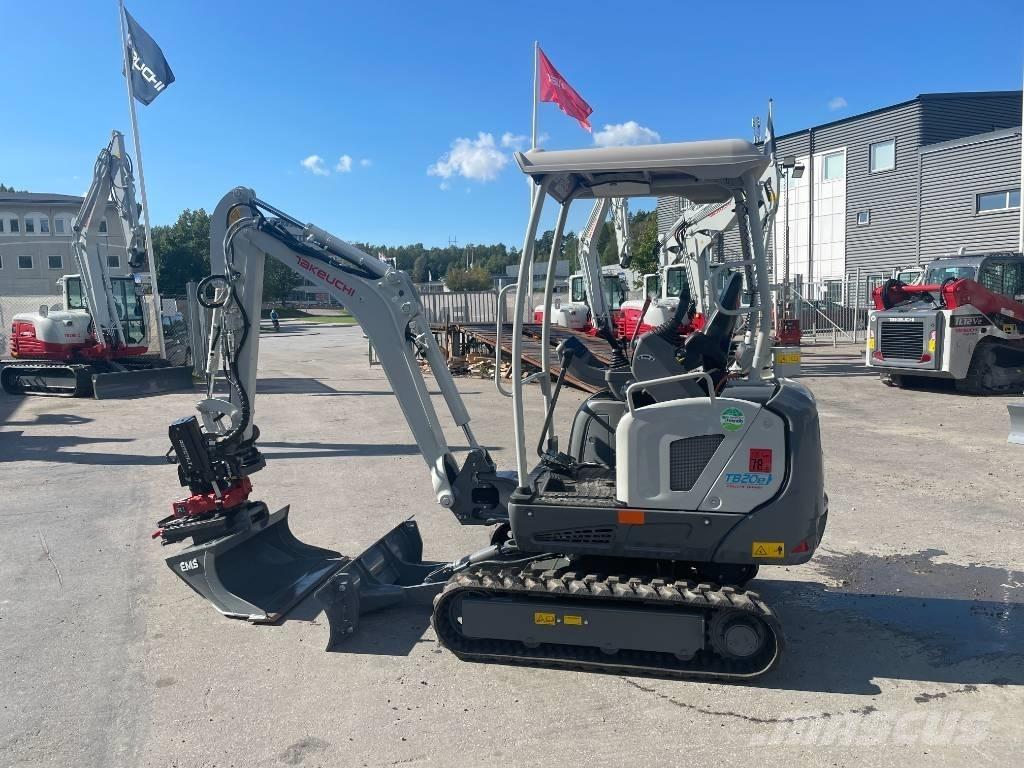 Takeuchi TB 20 E Mini ekskavatörler, 7 tona dek