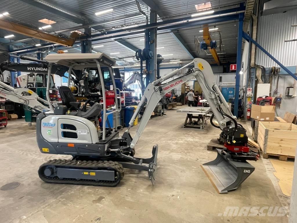 Takeuchi TB 20 E Mini ekskavatörler, 7 tona dek