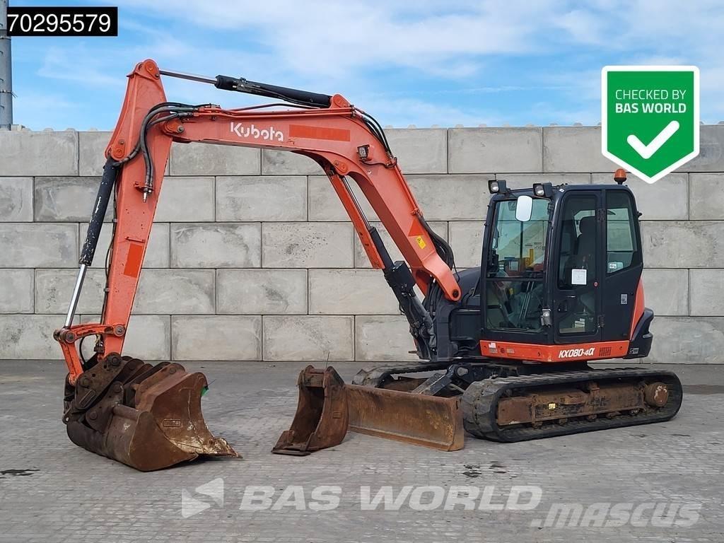 Kubota KX080-4a Mini ekskavatörler, 7 tona dek