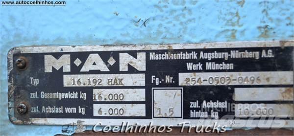 MAN 16.192 HAK Flatbed kamyonlar