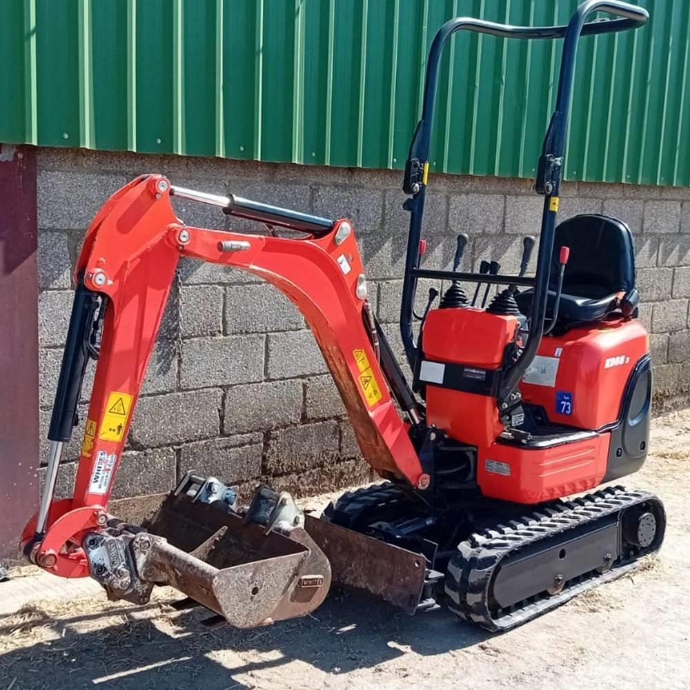 Kubota K 008-3 Mini ekskavatörler, 7 tona dek