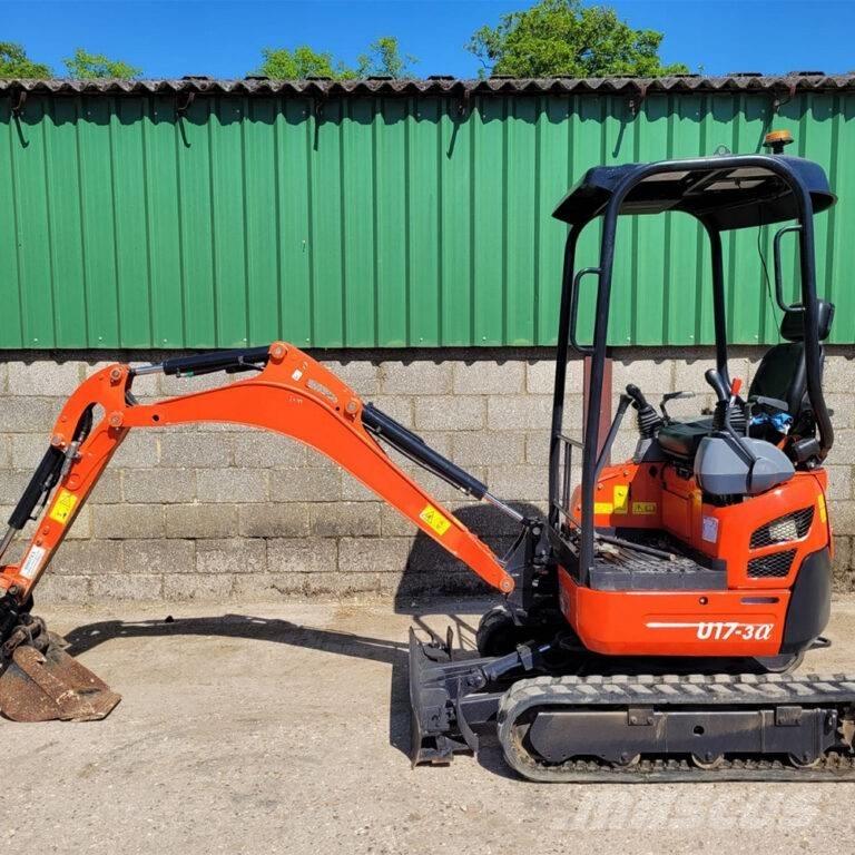 Kubota U17-3a Mini ekskavatörler, 7 tona dek