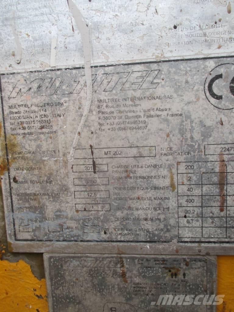 Multitel MT 202 Araç üstü platformlar