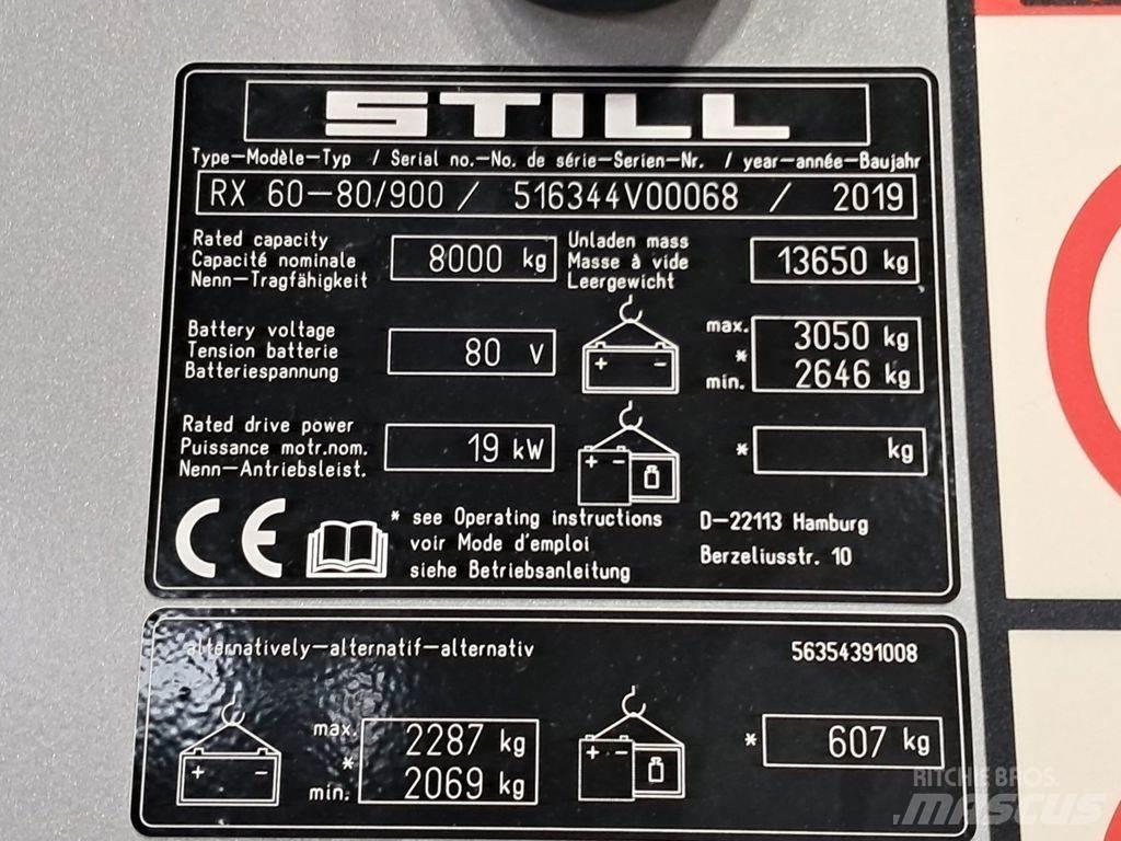 Still RX60-80/900 Elektrikli forkliftler