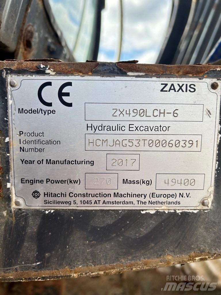Hitachi 490 LCH-6 Paletli ekskavatörler