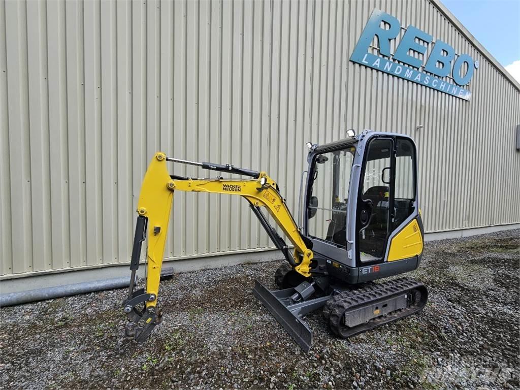 Wacker ET 18 Mini ekskavatörler, 7 tona dek