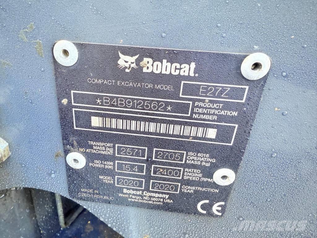 Bobcat E 27z Mini ekskavatörler, 7 tona dek