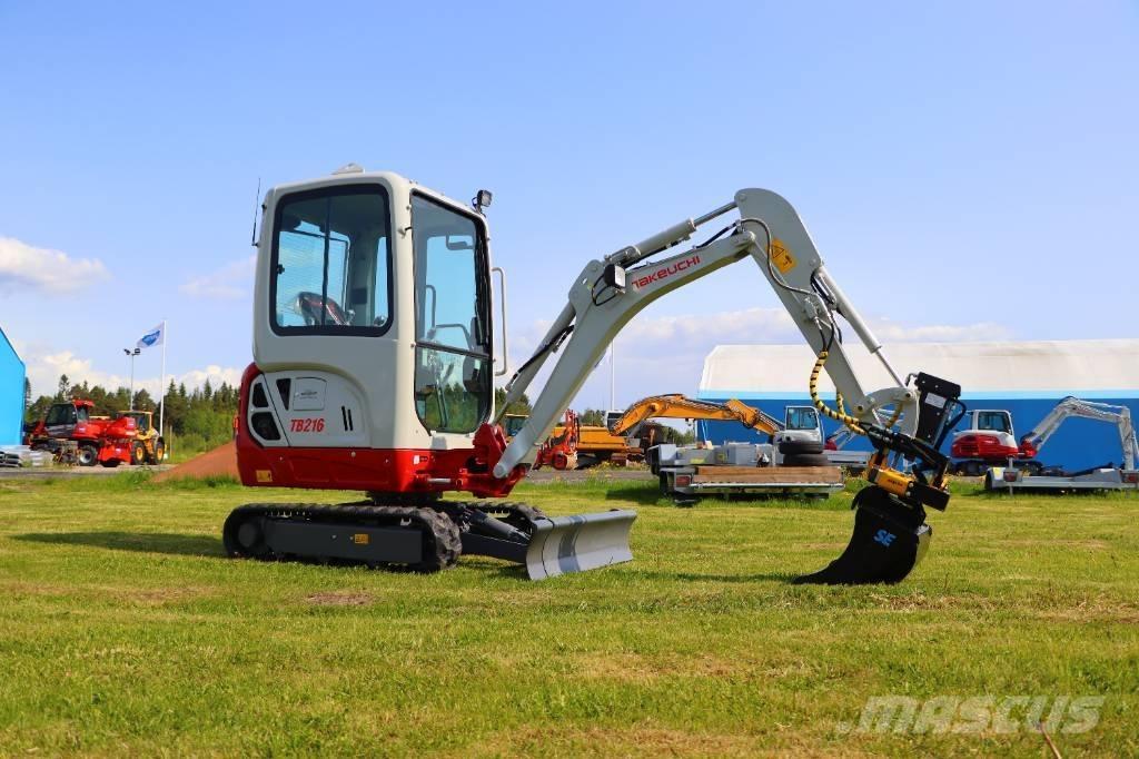 Takeuchi TB216 Mini ekskavatörler, 7 tona dek