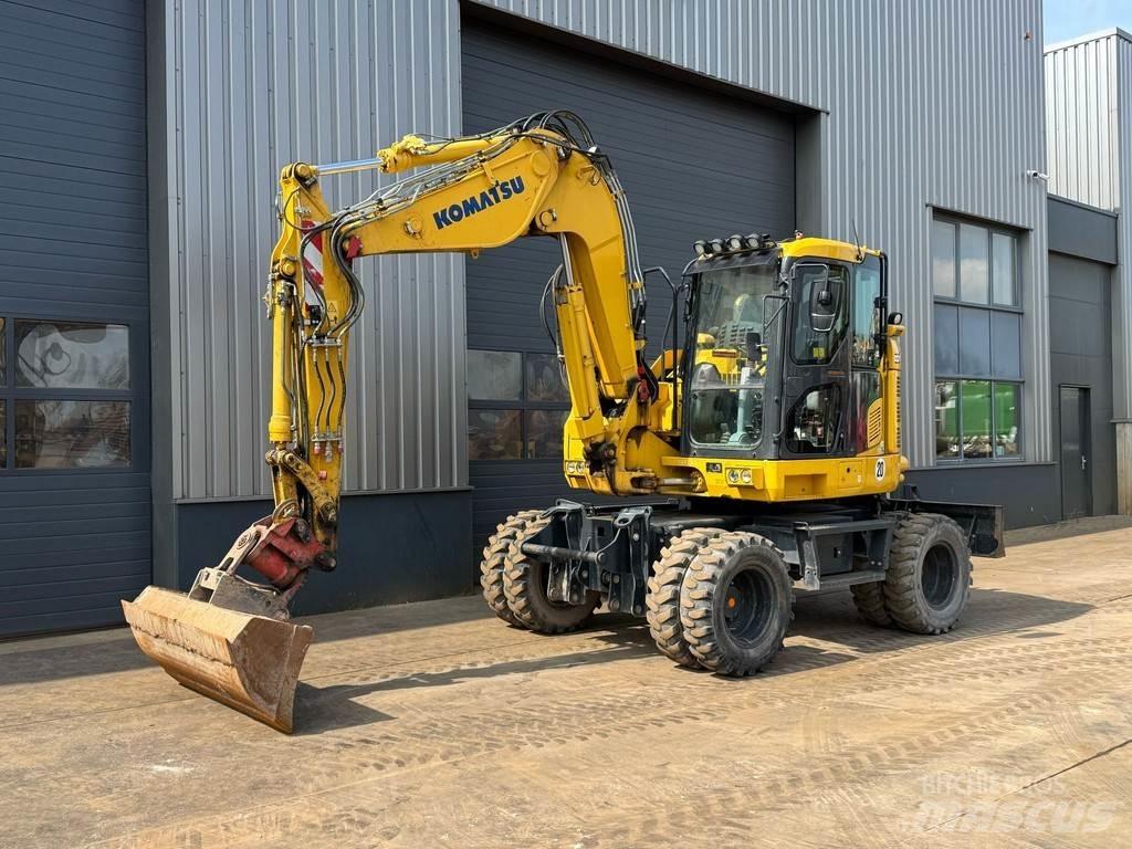 Komatsu PW118MR-11 Lastik tekerli ekskavatörler