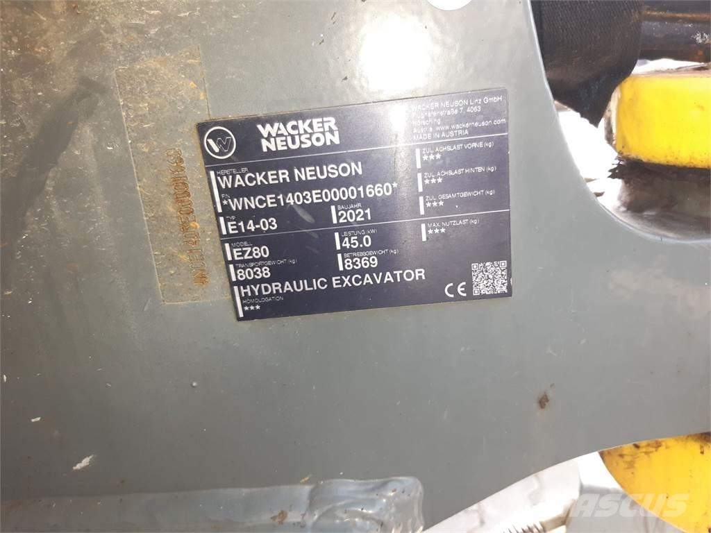 Wacker Neuson EZ80 Paletli ekskavatörler