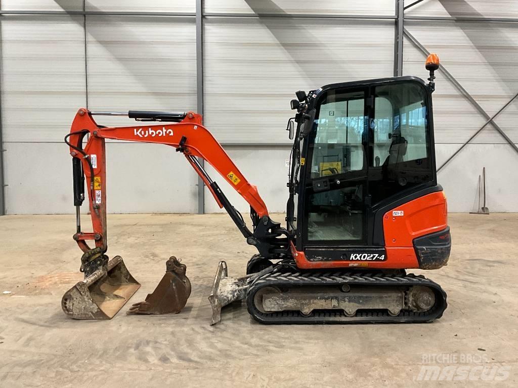 Kubota KX 027-4 Mini ekskavatörler, 7 tona dek