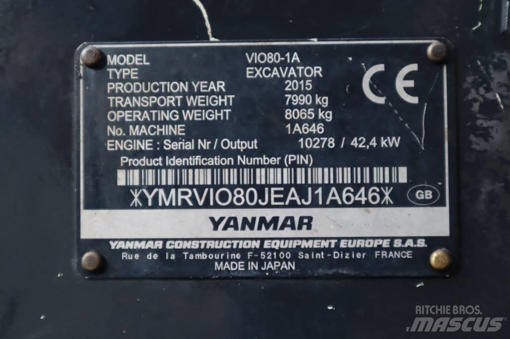 Yanmar VIO80-1A Midi ekskavatörler 7 - 12 t