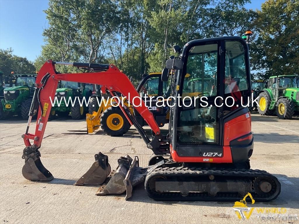 Kubota U 27-4 Mini ekskavatörler, 7 tona dek