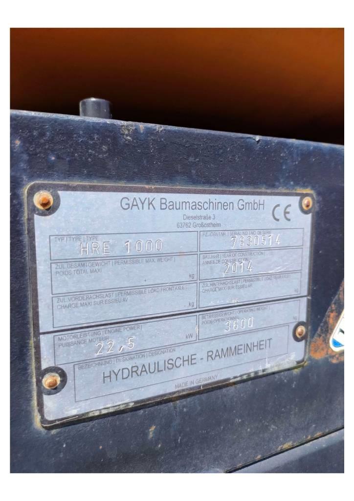  GAYK HRE1000 Kazik ve ankraj makinalari