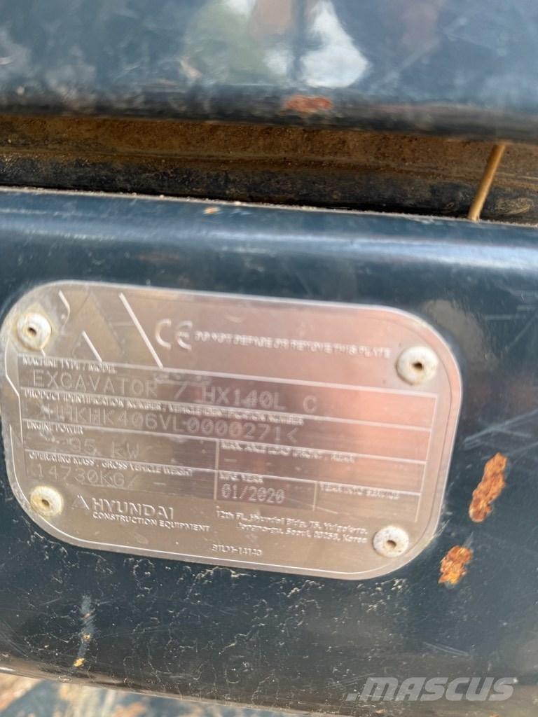 Hyundai HX 140 LC Paletli ekskavatörler