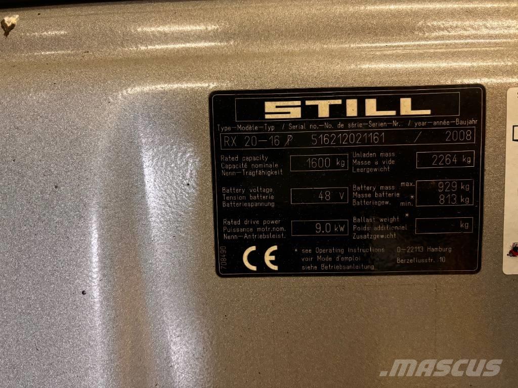 Still RX 20-16 Elektrikli forkliftler