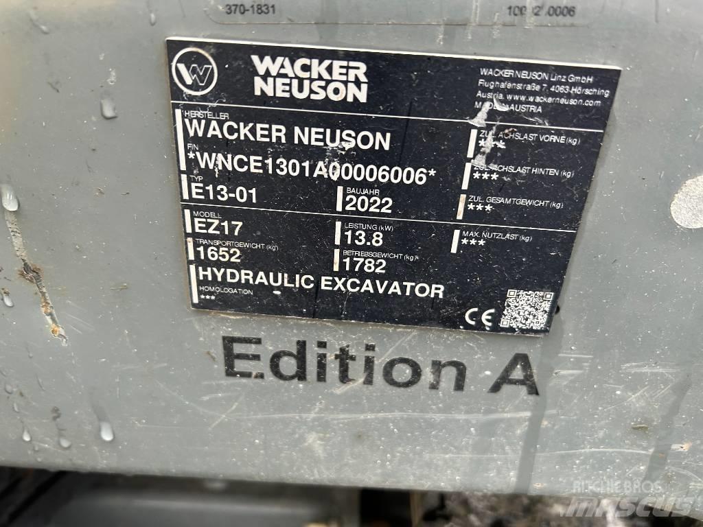 Wacker Neuson EZ17 Paletli ekskavatörler