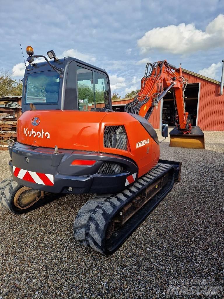 Kubota KX080-4 Mini ekskavatörler, 7 tona dek