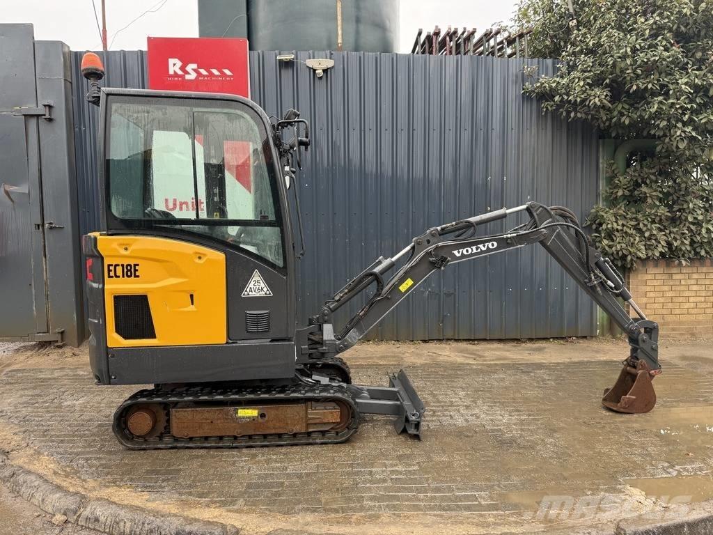 Volvo EC18E Mini ekskavatörler, 7 tona dek