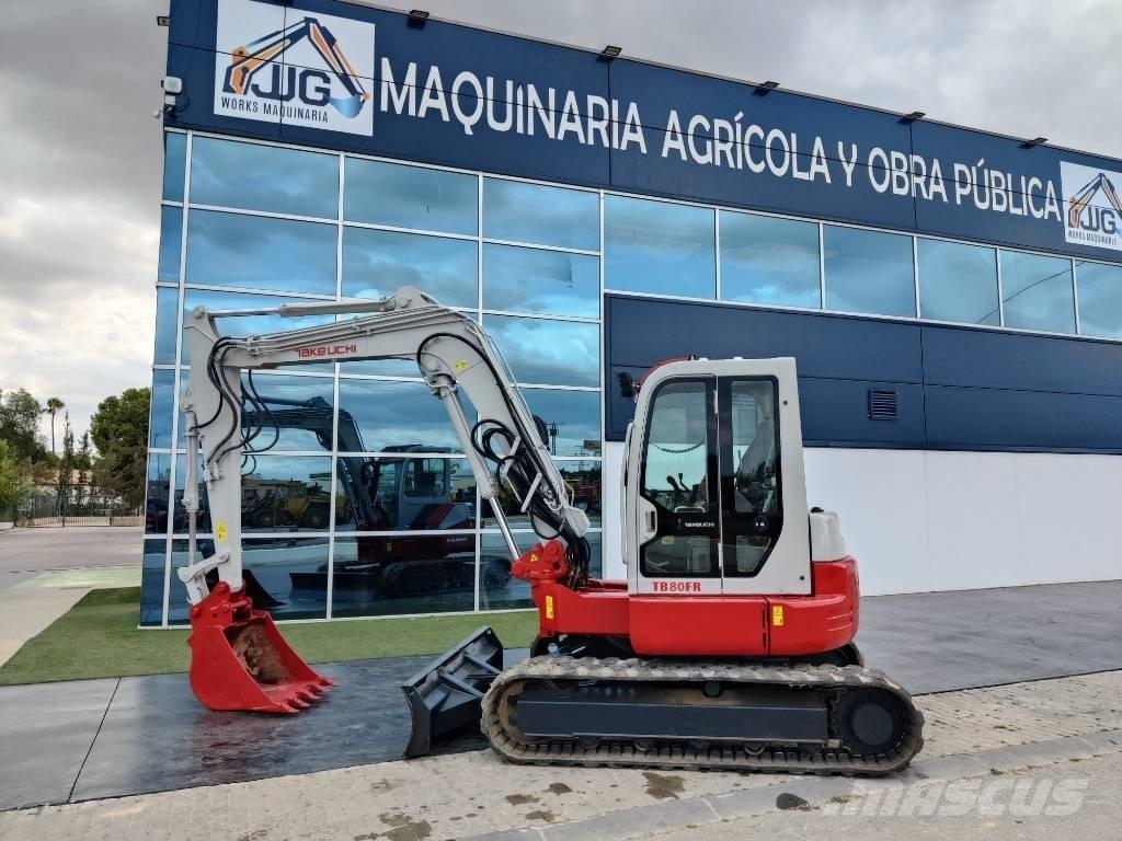 Takeuchi TB 80 FR Midi ekskavatörler 7 - 12 t