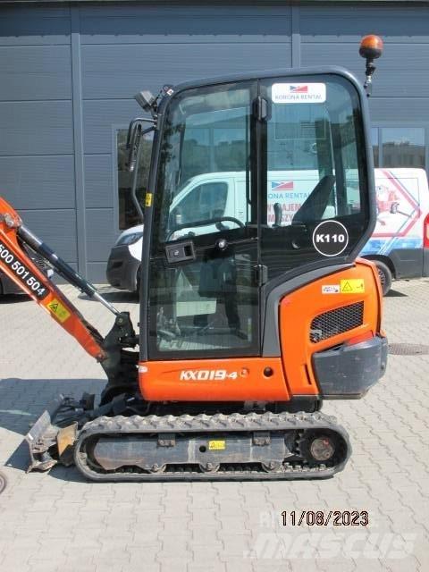 Kubota KX 019-4 Mini ekskavatörler, 7 tona dek
