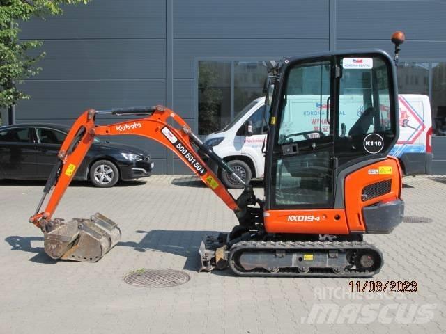 Kubota KX 019-4 Mini ekskavatörler, 7 tona dek
