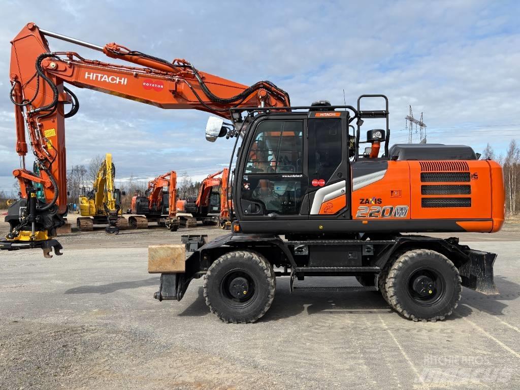 Hitachi ZX220W-7 2P Lastik tekerli ekskavatörler