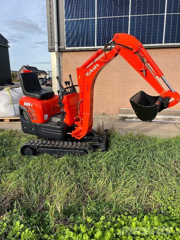 Kubota K 008-3 Mini ekskavatörler, 7 tona dek
