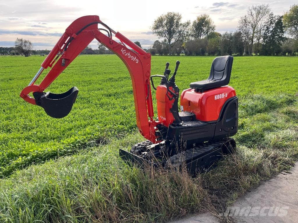 Kubota K 008-3 Mini ekskavatörler, 7 tona dek