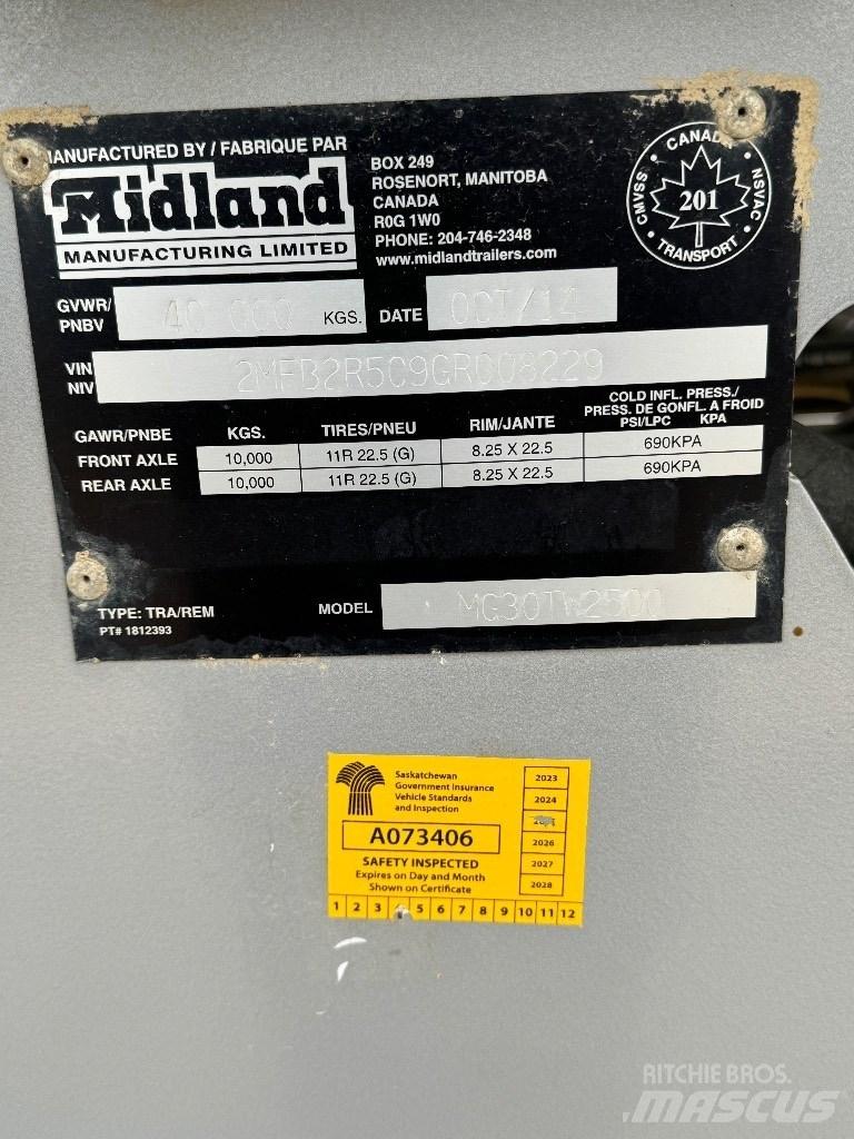 Midland TW2500 Damperli römorklari
