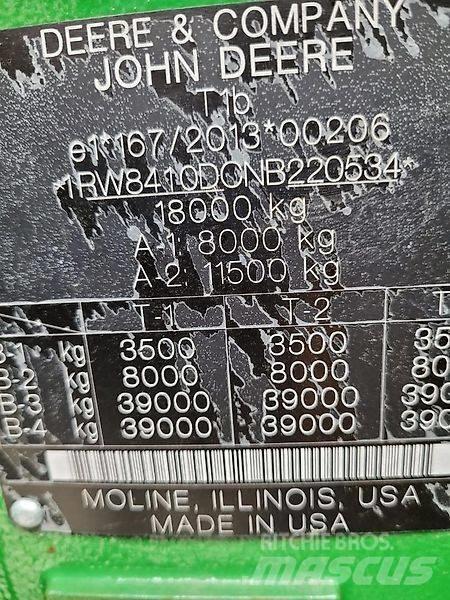 John Deere 8 R 410 Traktörler