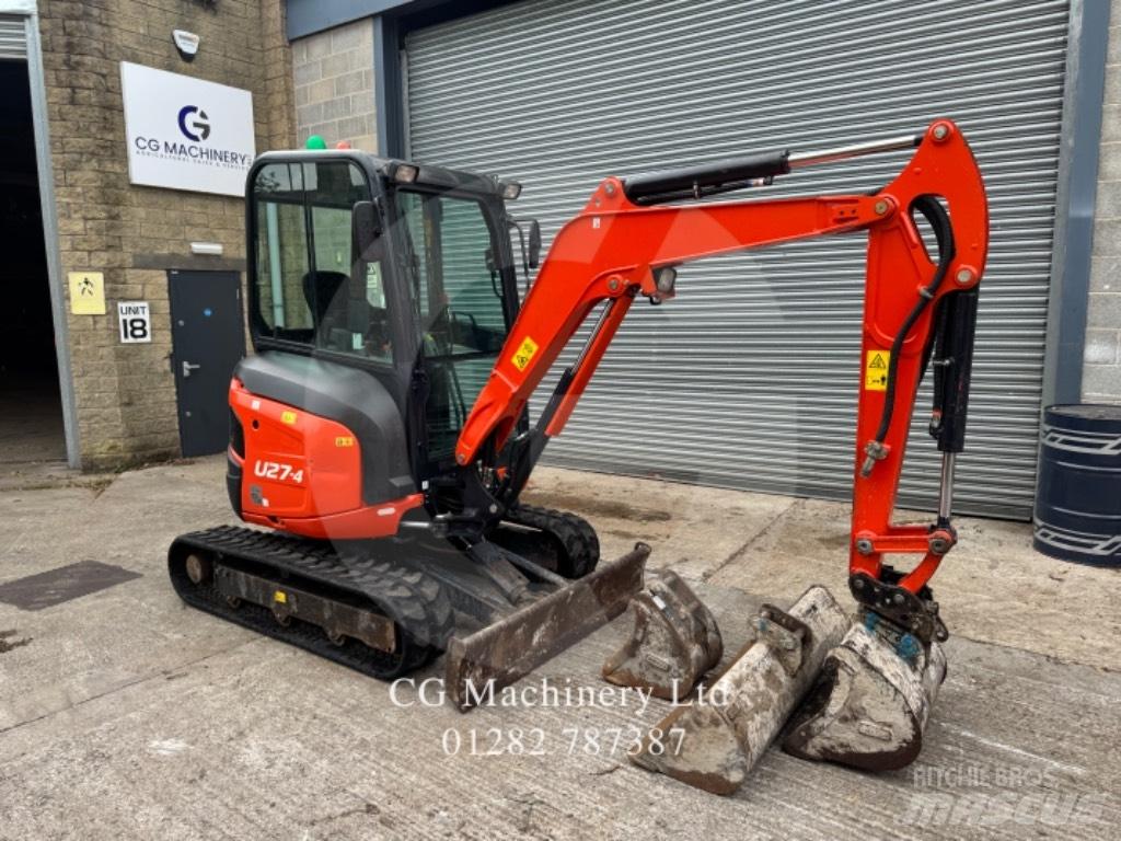 Kubota U 27-4 Mini ekskavatörler, 7 tona dek