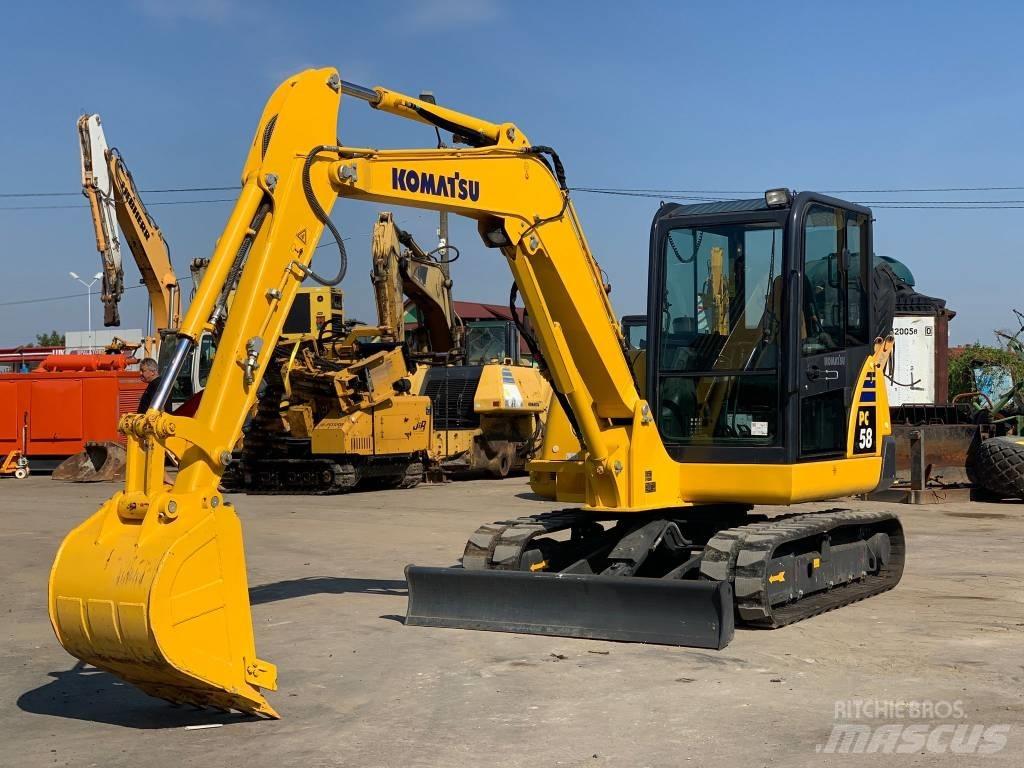 Komatsu PC58-8 Mini ekskavatörler, 7 tona dek