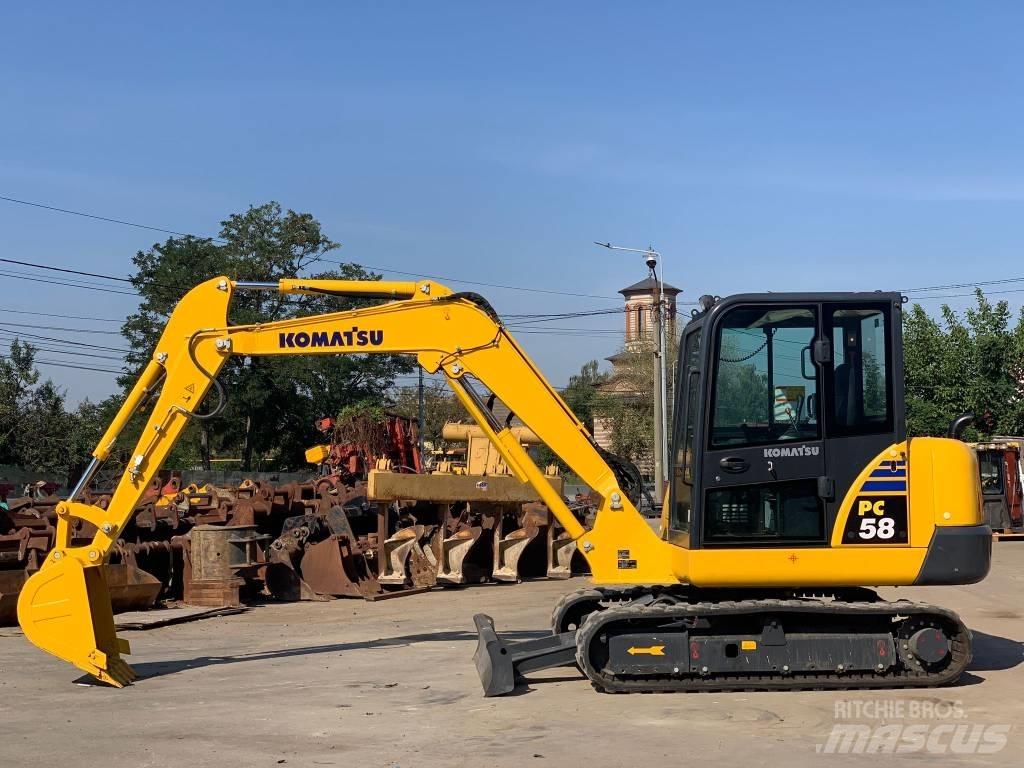 Komatsu PC58-8 Mini ekskavatörler, 7 tona dek