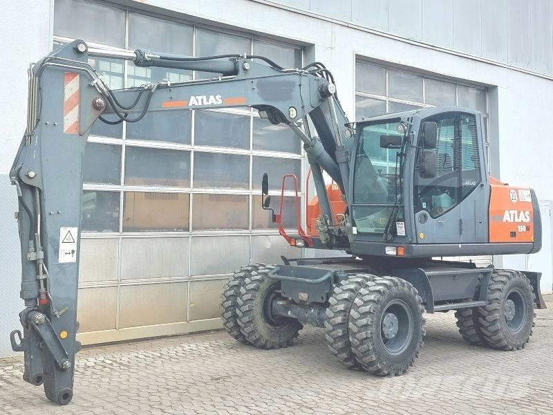 Atlas 150 W Lastik tekerli ekskavatörler