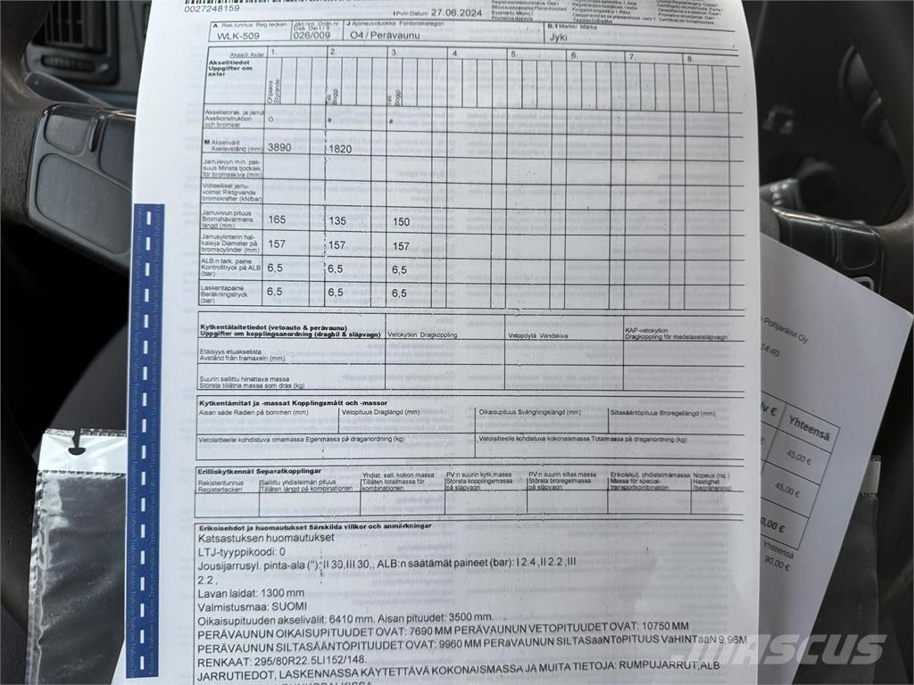 Jyki V 31-SL Flatbed römorklar