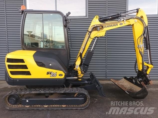 Yanmar SV 26 Mini ekskavatörler, 7 tona dek