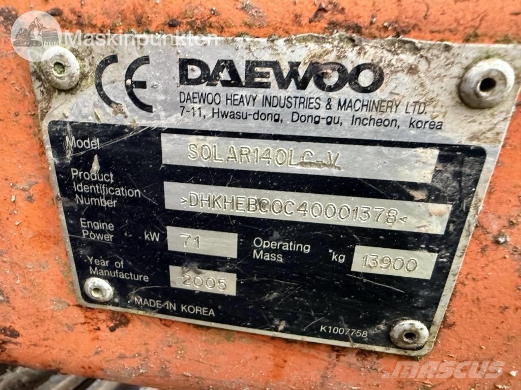 Daewoo Solar LCV Paletli ekskavatörler