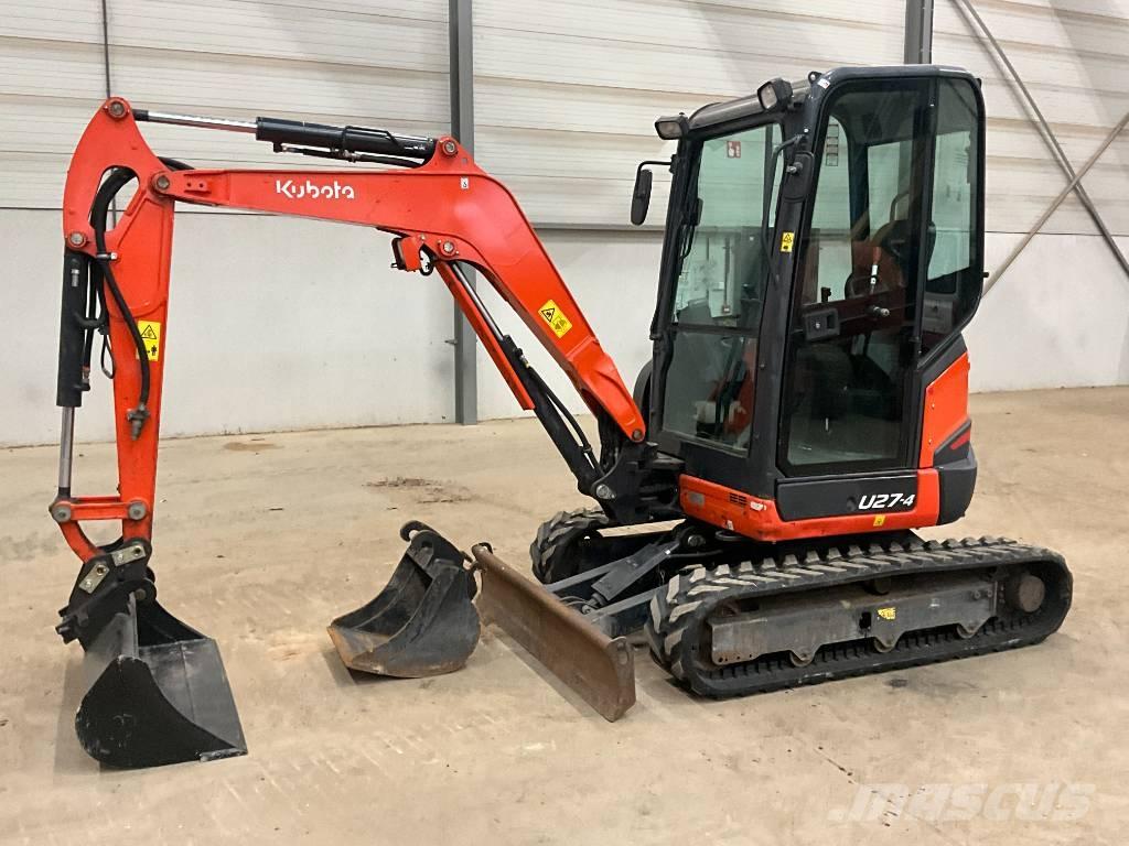 Kubota U 27-4 Mini ekskavatörler, 7 tona dek