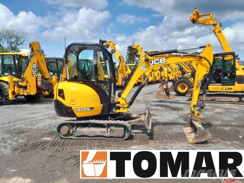 JCB 8026 CTS Mini ekskavatörler, 7 tona dek