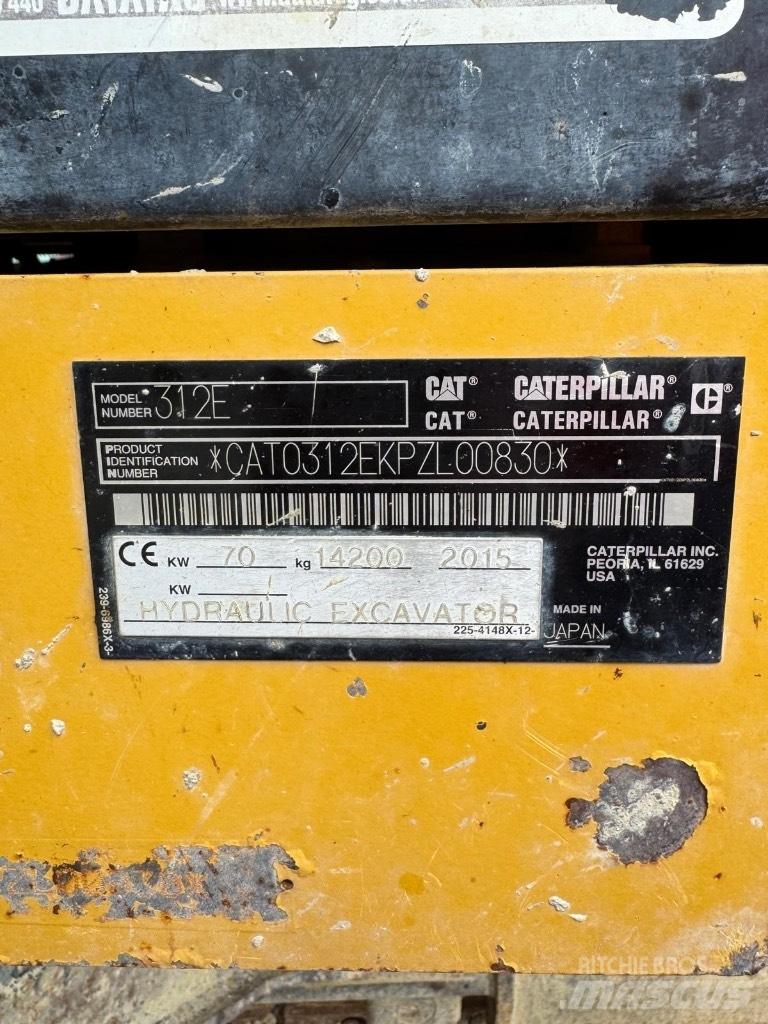 CAT 312 E Paletli ekskavatörler
