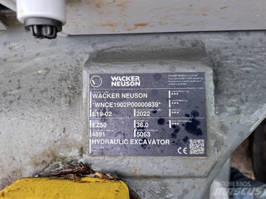 Wacker Neuson EZ50 Paletli ekskavatörler